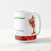 Mug Petits Elfes Mignons - Noël Personnalisé (Devant droit)