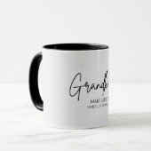 Mug Petits-enfants minimes chic font la vie Grand (Devant gauche)