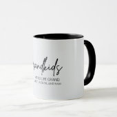 Mug Petits-enfants minimes chic font la vie Grand (Devant droit)