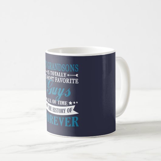 Mug Petits-fils pour toujours (Devant droit)