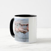 Mug Petits Flamants en mouvement, Phoenicopterus (Devant gauche)