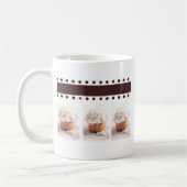 Mug Petits gâteaux blancs sur les articles Brown (Gauche)