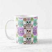 Mug Petits hiboux mignons aux couleurs pastel (Gauche)