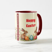Mug Petits lapins de Pâques Collection populaire Vinta (Devant droit)