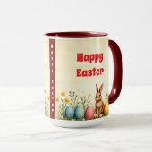 Mug Petits Lapins Et Oeufs De Pâques Collection Popula (Devant droit)