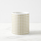 Mug Petits motifs diamants jaune doré blanc (Centre)