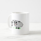 Mug Petits moutons noirs mignons et moutons de BigGray (Devant gauche)