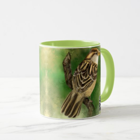 Mug Petits oiseaux de la moelle épinière (Devant droit)