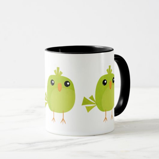 Mug Petits oiseaux mignons (Devant droit)