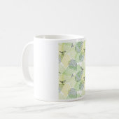 Mug petits oiseaux sur feuilles vertes motif nature (Devant gauche)