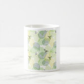 Mug petits oiseaux sur feuilles vertes motif nature (Centre)