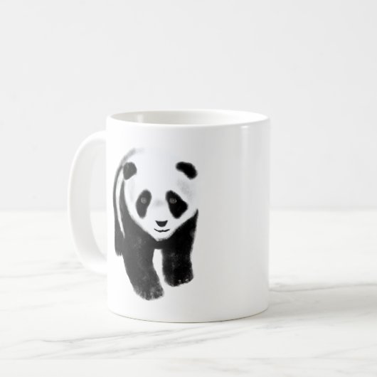 Mug Petits ours panda brouillés mignons (Devant gauche)
