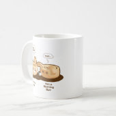 Mug Petits pains de Punny : Lapin mignon de matin (Devant gauche)