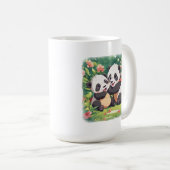 Mug Petits pandas mignons et joueurs - Style Anime (Devant droit)