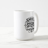 Mug Petits Pas Chaque Jour Minimalisme & Croissance (Devant droit)