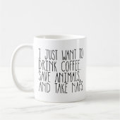 Mug petits sommes d'animaux de café (Gauche)