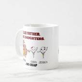Mug Petits spermatozoïdes Comme père Comme fille jusqu (Devant gauche)