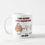 Mug Petits spermatozoïdes Comme père Comme fille jusqu (Gauche)