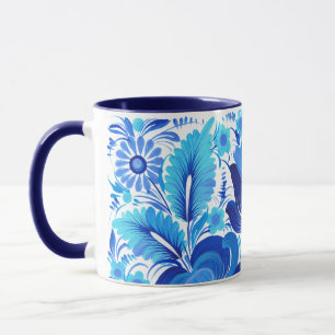 Mug Petrikivka art traditionnel ukrainien