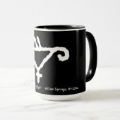 Mug Pétroglyphe d'un perroquet stylisé (Devant droit)