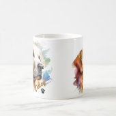 Mug Pet's Brush Modern Cool Typography Name (Centre)