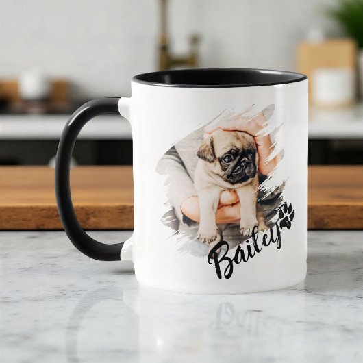 Mug Pet's Modern Simple Cool Typography Name and Photo