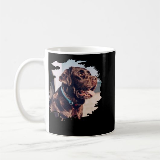 Mug Pets Simple Modern Cool Tygraphy Name And Photo  (Gauche)