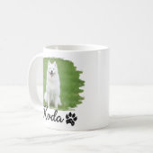 Mug Pet's Simple Modern Cool Typography Name and Photo (Devant gauche)