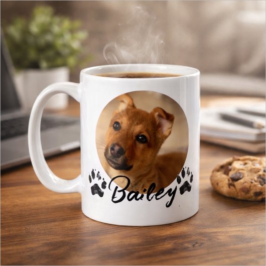 Mug Pet's Simple Modern Cool Typography Name and Photo