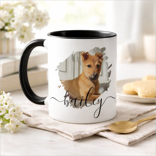 Mug Pet's Simple Modern Cool Typography Name and Photo