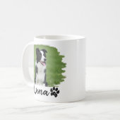 Mug Pet's Simple Modern Cool Typography Name and Photo (Devant gauche)