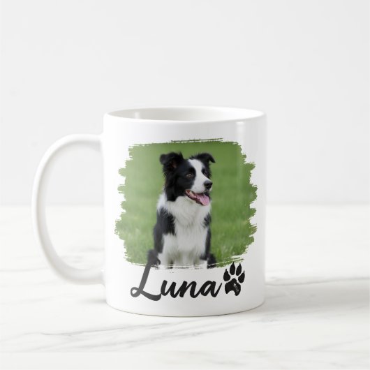 Mug Pet's Simple Modern Cool Typography Name and Photo (Gauche)