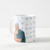 Mug Pet's Simple Modern Name and Photo (Devant gauche)