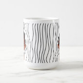 Mug PETTY MOM | Visage(s) amusant(s) rayé(s) Fête des (Centre)