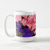 Mug Pétunias roses et violets (Gauche)