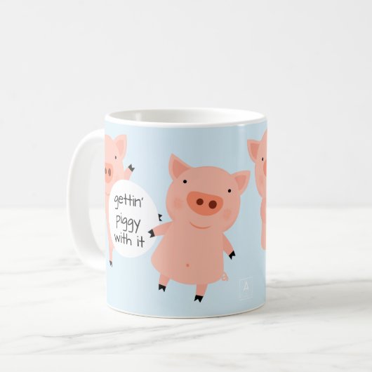 Mug Peu de Piggies partout (Devant gauche)