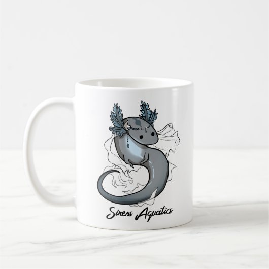 Mug Peu de salamandre aquatique de sirène (Gauche)