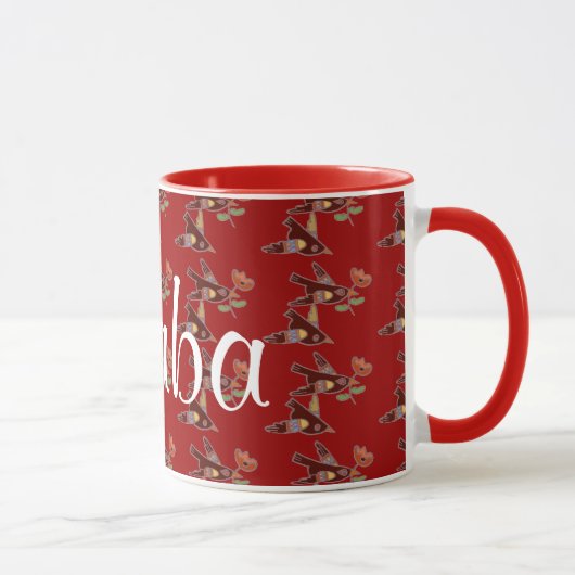 Mug Peu d'oiseaux ukrainiens pour le baba (Droite)