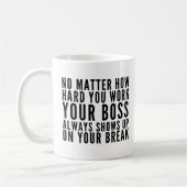 Mug Peu Importe Combien Vous Travaillez Dur (Gauche)