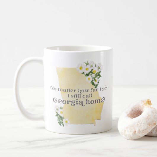 Mug Peu importe jusqu'où je vais J'appelle toujours Ge (Avec donut)