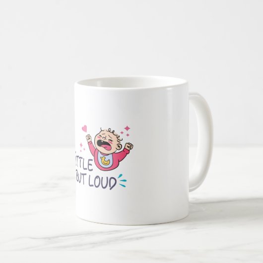 Mug Peu mais bruyant (Devant droit)