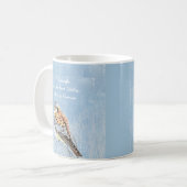 Mug Peu mais Fierce Citation Oiseau Kestrel Hawk (Devant gauche)