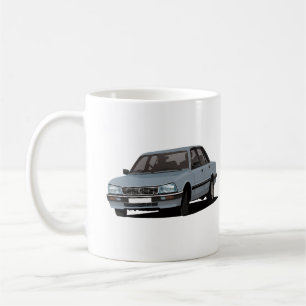 Mug Peugeot 505 - 2 images bleu-grises de x -