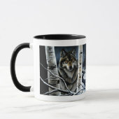 Mug Peupliers de peupliers de loup de bois Alpha (Gauche)