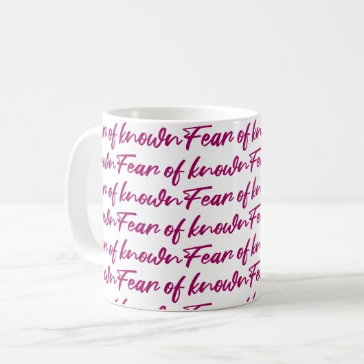 Mug Peur connue (Devant gauche)