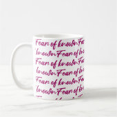 Mug Peur connue (Gauche)