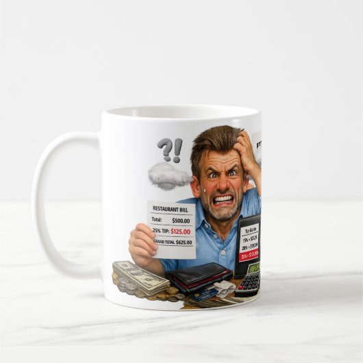 Mug Peur du pourboire (Gauche)