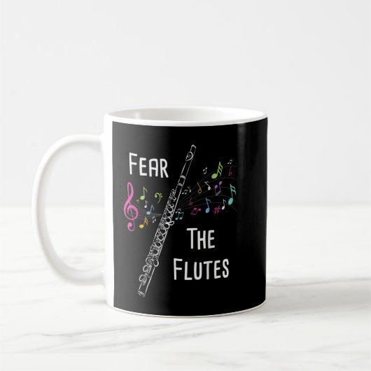 Mug Peur Flûtes - Flûte Joueur Flûte Marching Ba (Gauche)