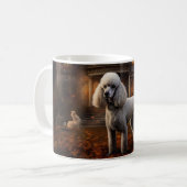 Mug Peur Halloween caniche (Devant gauche)
