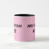 Mug Peut contenir du vin | Vin blanc (Centre)